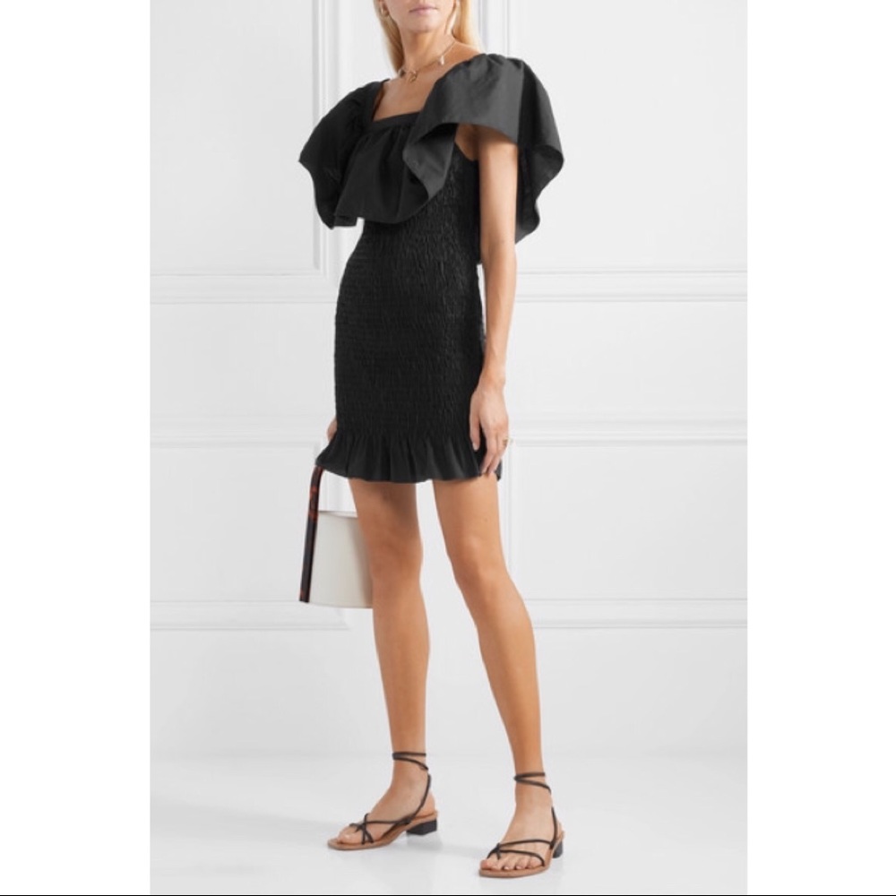 Sold & Striped Mini Ruffle Dress